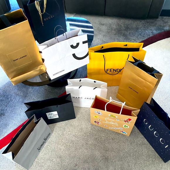 10 Designer Shop Bags Fendi, Gucci, Chris L, YSL, Nord, Saks, Marc J, Neiman🔥❤️ - Picture 2 of 5